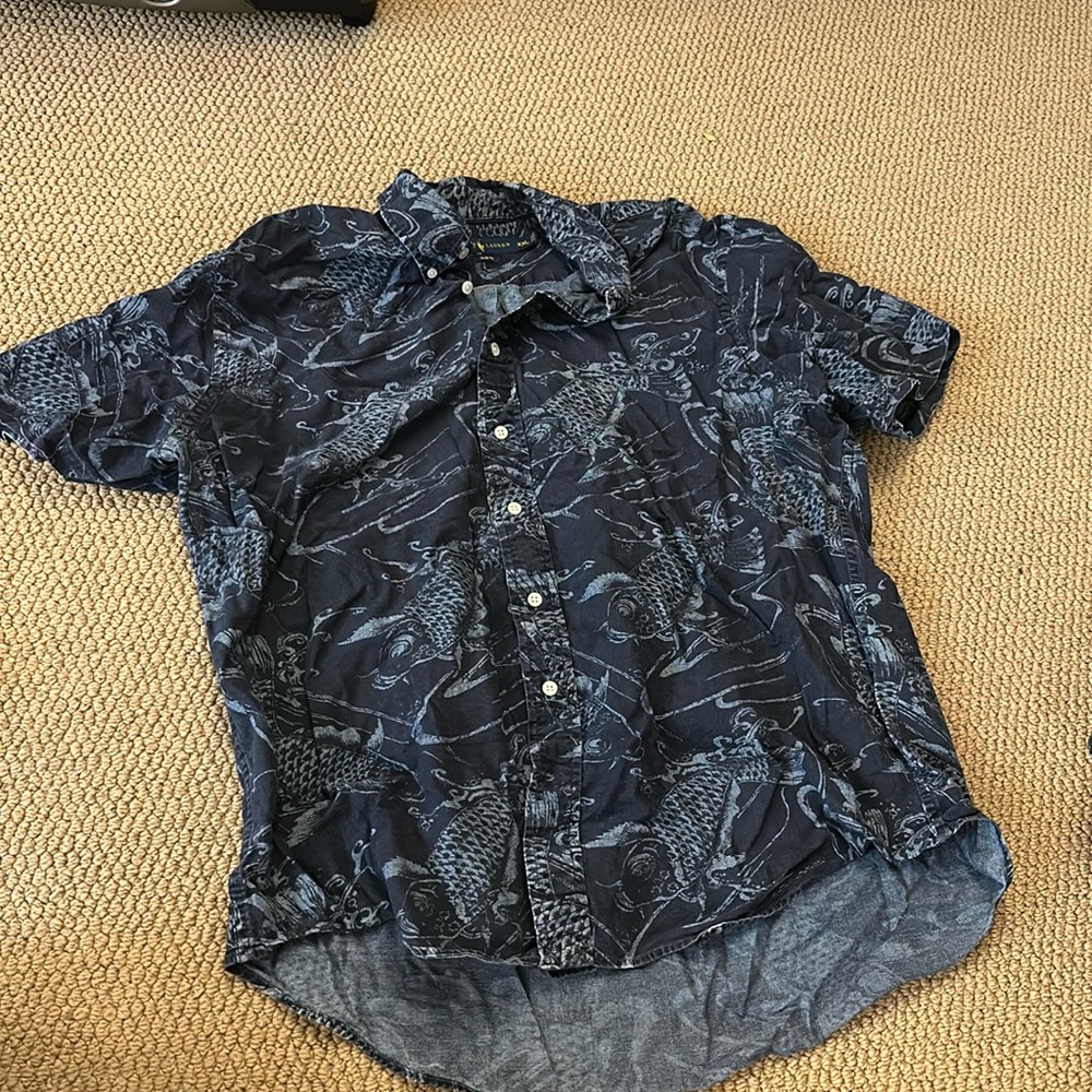 Ralph Lauren Short sleeve Koi Fish button up